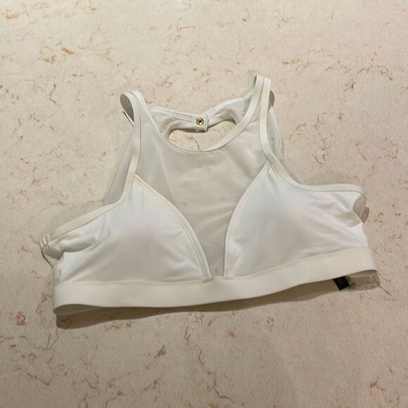 Victoria’s Secret mesh halter snap back swim top SZ large - Picture 1 of 9
